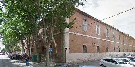 Parte posterior del Cuartel del Príncipe, donde estuvo situado el Colegio Menor de Santa Catalina o de Artistas.