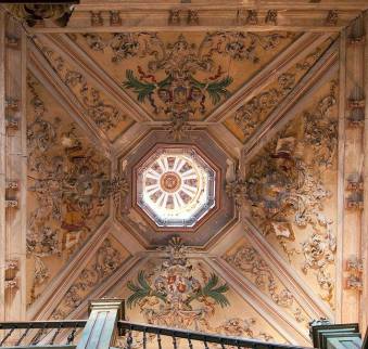 Cúpula de la escalera del Palacio Laurent. Fotografía de Baldomero Perdigón