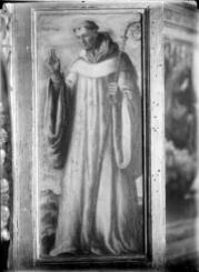 San Esteban de Hardings, Angelo Nardi (ca 1620) Fotografía del Archivo Moreno. San Esteban aparece bendiciendo y con báculo abacial