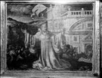 Visión de San Bernardo del futuro del Monasterio, Angelo Nardi (ca 1620) Fotografía del Archivo Moreno, IPCE.