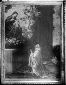 Lactatio o Milagro de la leche de San Bernardo, Angelo Nardi (1619-1620) Fotografía del Archivo Moreno, IPCE.
