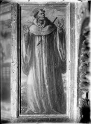 San Pedro de Castilnuovo, Angelo Nardi (ca 1620) Fotografía del Archivo Moreno, IPCE. Orando y con la lanza atravesándole el pecho como símbolo de su martirio