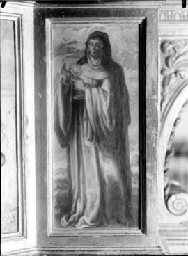 Santa Juliana, Angelo Nardi (ca 1620) Fotografía del Archivo Moreno, IPCE. Aparece con custodia