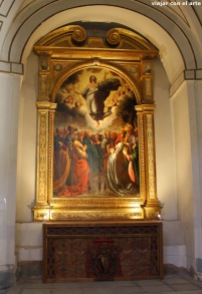 Transfiguración, Angelo Nardi (1619-1620). Foto de Sira Gadea, extraída de http://viajarconelarte.blogspot.com/2013/11/las-bernardas-de-alcala-de-henares-en.html